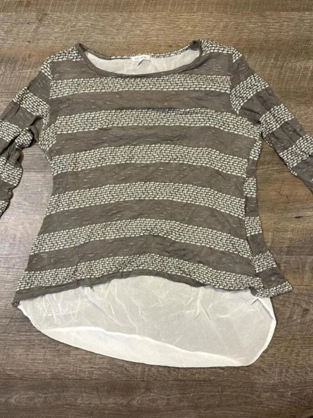 Women's Brown and Multi Blous